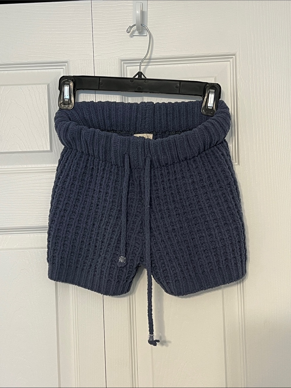 POL Knit Drawstring Athletic Shorts — Navy